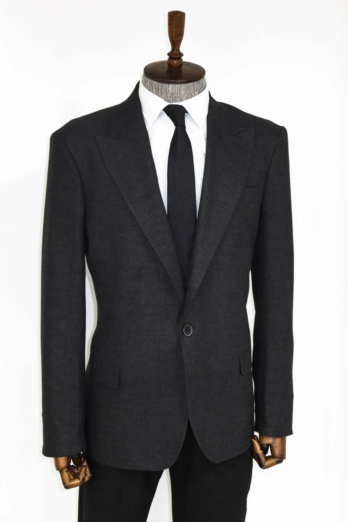 WSS Plain Slim Fit Sport Anthracite Men Blazer  - Singen