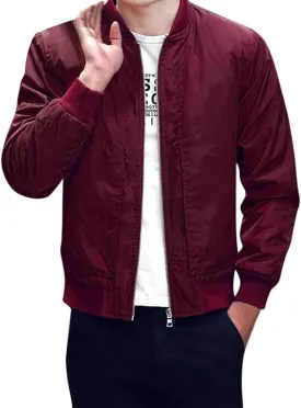 Ymosrh Chamarras para Hombre Jackets Lightweight Water Resistant Spring Fall Zip Up Casual Windbreaker Jackets, M-4XL